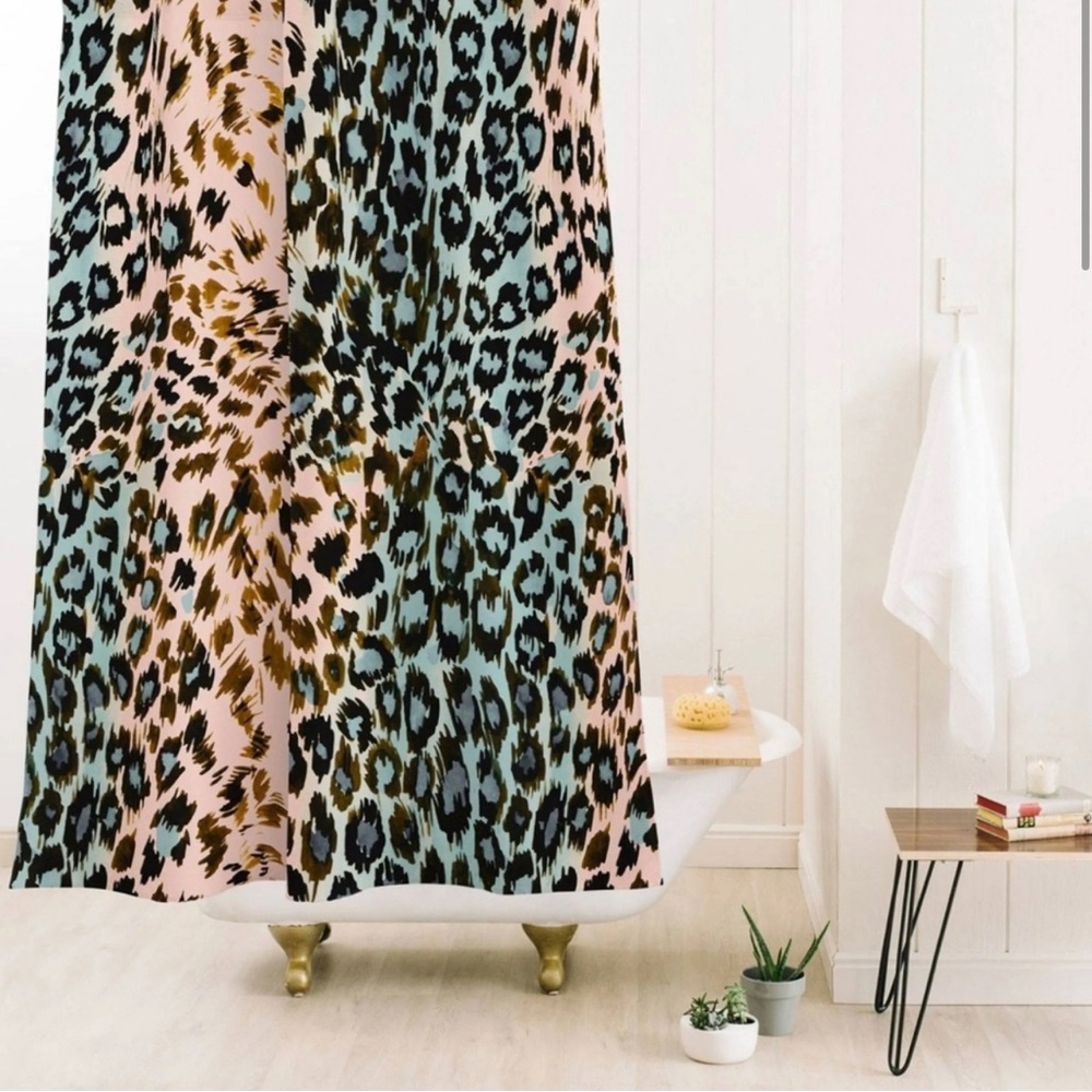 Society6 Abstract Leopard Print Shower Curtain by Marta Barragan Camarasa